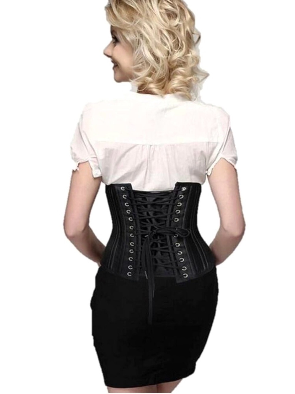Shaperx Black Steel Bone Heavy Duty Corset Waist Trainer